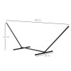 Outsunny 3.6m Extra-long Universal Hammock Stand Metal Frame Garden Camping Picnic Outdoor Patio Replacement - Stand Only