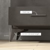 HOMCOM Chest of Drawers, 4 Drawer Fabric Dresser with Steel Frame for Bedroom, Living Room, Easy to Assemble, Brown