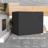Outsunny Oxford Patio 3-seater Swing Chair Cover Outdoor Garden Furniture Rain Protection Protector Waterproof Anti-UV, 240L x 133W x 185H cm, Dark Grey