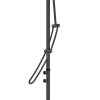 Outsunny 3(m) Cantilever Parasol with Solar LED and Easy Lever, Garden Parasol Umbrella with Cross Base and Waterproof Cover, Outdoor Sun Shades, Black