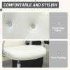 Vinsetto Home Office Chair, Velvet Computer Chair, Button Tufted Backrest with Swivel Wheels, Adjustable Height and Tilt Function, Cream White