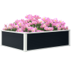 Outsunny 221L Raised Garden Bed, Weather-resistant PP Planter Box Containers for Outdoor Patio Plant Flower Vegetable,100 x 80 x 30 cm