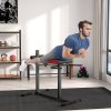SPORTNOW Back Extension Bench Roman Chair, Hyperextension Bench with Adjustable Leg Roller for Back, Abdominal and Gluteal Training