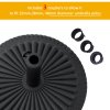 Outsunny 14kg Round Cement Parasol Base Umbrella Weight Stand Holder Fits 35mm, 38mm, 48mm Pole for Patio Outdoor Garden - Black