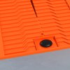 DURHAND 2 Pieces Car Ramps Heavy Duty 5 Ton Motorhome Levelling Ramps, Plastic Garage Workshop Car Lift, Portable Automotive Vehicle Campervan Car Ramp, Orange