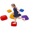 AIYAPLAY Balance Stepping Stones for Kids, 6-Piece Non-Slip Stackable River Stones, Obstacle Courses for Balance and Motor Skills, Indoor Outdoor Sensory Toy Gift for Ages 3-8 Years