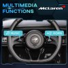 HOMCOM McLaren Licensed 12V Kids Electric Ride-On Car with Butterfly Doors, Powered Electric Car with Remote Control, Music, Horn, Headlights, MP3 Slot, Suspension Wheels, for Ages 3-6 Years - Black
