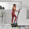 HOMCOM Twister Stepper, Step Machine, Aerobic Exercise Workout Machine w/ Adjustable Resistance, LCD Screen and Handlebars - Grey
