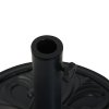Outsunny 13kg Garden Parasol Base, Round HDPE Concrete Patio Umbrella Stand for 35mm / 38mm / 48mm Pole, Outdoor Sun Shade Parasol Weight Holder, Black