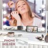 HOMCOM Hollywood Vanity Mirror with Lights, Large 63x50 cm Lighted Makeup Mirror with 3 Colour, 14 LED Bulbs, 10X Magnifying, USB Charging Port, Phone Holder, 360?? Rotation, Touch Screen