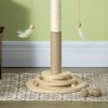 PawHut Cat Scratching Post Cat Tree, Kitty Activity Centre w/ Turntable Interactive Toy Ball, Cat Tower w/ Jute and Sisal