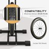 SPORTNOW Bike Rack, Vertical & Horizontal Bike Stand Bicycle Storage Stand with Adjustable Hooks, Fits 6