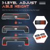 HOMCOM Aerobic Step, 10cm, 15cm & 20cm Height Adjustable Exercise Stepper for Exercise Workout, Nonslip Step Board Great for Home & Office, Grey and Red