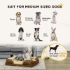 PawHut Dog Sofa Bed Pet Bed Dog Mattress with Removable Washable Cover, Anti-Slip Bottom, for Medium Sized Dogs, 90L x 69W x 21Hcm - Brown