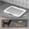 PawHut Dog Toilet Tray, Dog Litter Pee Pad Tray for Training Dogs, Dog Potty Tray Puppy Tray Pad Holder for Indoor, Balcony, Outdoor, 63 x 49 x 6cm