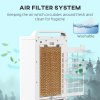 HOMCOM Portable Air Cooler, 3-in-1 Evaporative Air Cooler with 5L Water Tank, Oscillation, 3 Fan Speeds, 3 Modes, 2 Ice Packs, 7H Timer, LED Display, for Home Office