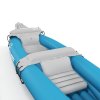 Outsunny Inflatable Kayak 2-Person Inflatable Canoe Boat Set with Air Pump, Aluminium Oars, Blue, 318 x 80 x 50 cm