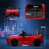 AIYAPLAY BMW M4 Licensed Electric Car for Kids, 12V Kids Electric Ride on with Remote Control, Suspension, Music, Horn, LED Lights, for Ages 3-5 Years, Red