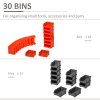DURHAND 30 Cubbie On-Wall Storage Board Tool Screw Organiser Garage Workshop DIY Container w/ Screw Kit Tool Equipment Tidy