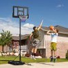 SPORTNOW Basketball Hoop Outdoor, Basketball Hoop and Stand with 10-Level Adjustable Height, Weighted Base, Portable on Wheels, 2.3-3.05m, for Teens, Adults