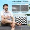 Outsunny 4 Piece Rattan Garden Furniture Set, Garden Sofa Set with 5-Level Adjustable Armchairs, Loveseat, Coffee Table and Cushions, Wicker Outdoor Conservatory Furniture for Patio Balcony, Grey