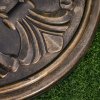 Outsunny 13kg Garden Parasol Base, Round HDPE Concrete Patio Umbrella Stand for 35mm / 38mm / 48mm Pole, Outdoor Sun Shade Parasol Weight Holder, Bronze Tone