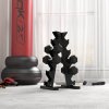 HOMCOM Rubber Dumbbell Sports Hex Weights Sets Home Gym Fitness Hexagonal Dumbbells Kit Weight Lifting Exercise (2 x 4kg)