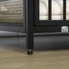 PawHut Dog Crate Furniture Side End Table Indoor Dog Kennel w/ Soft Washable Cushion, Wire Mesh, for Small and Medium Dogs