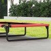 PawHut Raised Dog Bed, Portable Elevated Pet Cot with Breathable Mesh for Indoor Outdoor, for Large Dogs, 107 x 61 x 20 cm, Red