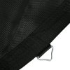 SPORTNOW Trampoline Replacement Mat with Eight Rows of Stitching, Spring Pull Tool, 54 V-Hooks, for 10ft Trampoline, Using 14cm Springs, Trampoline Jumping Mat, Black