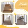 PawHut Pressure Fit Dog Stair Gate No Drilling Safety Gate Auto Close for Doorways, Hallways, 74-80cm Adjustable, 94cm Tall, White
