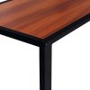 HOMCOM C-Shaped Side Table, Sofa End Table with Metal Frame, Accent Couch Table for Living room, Bedroom