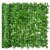 Outsunny 3 X 1m Artificial Plant Wall Panels, Artificial Wall Foliage with Ivy Leaves, Privacy Screen Greenery Grass Wall For Garden Balcony
