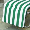 Outsunny Reclining Garden Chair Set of 2, 5-Level Adjustable Zero Gravity Chairs with Cushions, Folding Sun Lounger Garden Recliner Chairs with Armrests for Outdoor, Patio, Green Stripe
