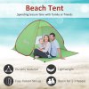 Outsunny Pop up Beach Tent, UV 30+ Sun Shelter with Carry Bag, 2x1.5m for 2-3 Person, Green