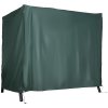 Outsunny 3 Seater 600D Oxford Patio Swing Chair Cover Outdoor Garden Furniture Rain Protection Protector Waterproof Anti-UV, 205 x 124 x 164cm, Deep Green