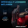 HOMCOM McLaren Licensed 12V Kids Electric Ride-On Car with Butterfly Doors, Powered Electric Car with Remote Control, Music, Horn, Headlights, MP3 Slot, Suspension Wheels, for Ages 3-6 Years - Red