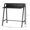 HOMCOM Writing Desk Computer Table Home Office PC Laptop Workstation Storage Shelf 84L x 45W cm