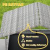 PawHut Rattan Dog House, Extendable Outdoor Wicker Dog Bed w/ Water-Resistant Roof, Removable Cushion, for Small and Medium Dogs - Charcoal Grey