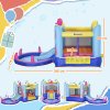 Outsunny 3 in 1 Kids Bouncy Castle with Slide and Pool Trampoline, Inflatable Water Park with Blower for Kids Age 3-8 Octopus Design 3.6 x 1.75 x 1.8m