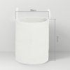 HOMCOM 36L Laundry Hamper, Cotton Rope Laundry Basket with Handles, Collapsible Washing Bin, 38 x 45cm, Cream White