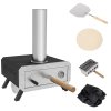 Outsunny Portable Wood Pellet Pizza Oven with 12