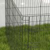 PawHut Dog Pen, 8 Panel Dog Playpen, DIY Design with Door, for Medium Dogs, Puppies, Small Animals, for Indoor/Outdoor Use, 91cm High