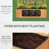 Outsunny Wooden Planter Boxes, Raised Garden Bed Elevated Planter with 2 Shelves for Flower Herb Vegetable Outdoor/Indoor, 105x40x135cm
