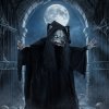 HOMCOM 170cm Life Size Animated Pop-Up Ghost with Werewolf Mask, Halloween Decorations Outdoor Indoor, Scary Halloween Animatronics Decor with Sound Touch Activated, Light Up Animated Prop