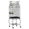 PawHut Bird Cage Budgie Cage Large Aviary for Parrot Finch Cockatiel with Stand, Shelf, Top Access