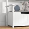 AIYAPLAY Toy Box, 2 in 1 Toy Storage Chest Kids with Lid, Large Toy Storage Organiser Bench for Bedroom, Nursery, Playroom, Grey
