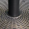Outsunny 13kg Garden Parasol Base Holder, Cement Outdoor Market Umbrella Stand, Fits 35mm/38mm/48mm Poles, Black