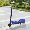 HOMCOM Electric Scooter for Kids, 120W Foldable E Scooter for Age 7-14 with Adjustable Height, Rear Brakes, Up to 12 KM/H, Maximum Range 10 KM, Blue