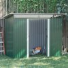Outsunny 8.5 x 4ft Metal Shed with Lightsky Panels, Garden Storage Tool House with Double Doors for Garden, Patio and Lawn, Green